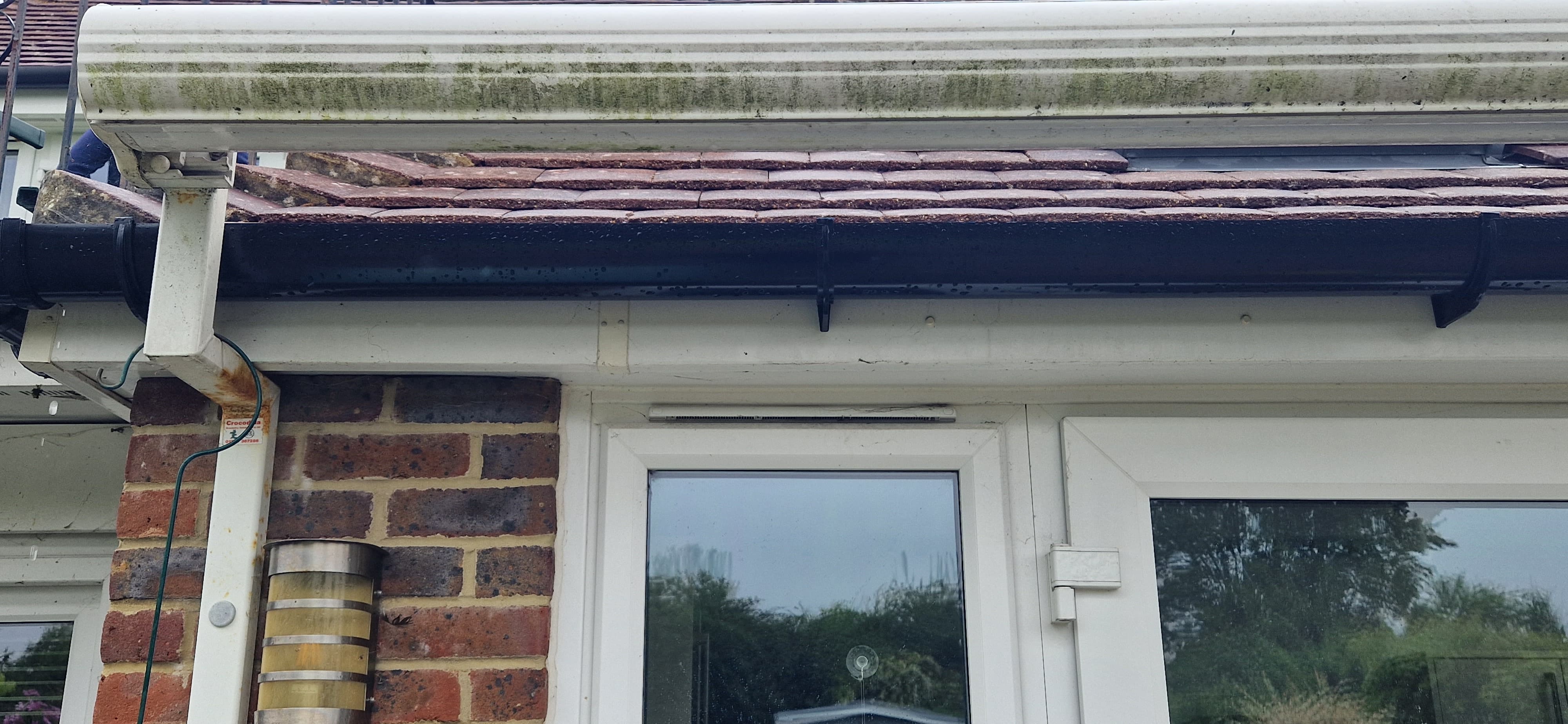 Fascia before cleaning